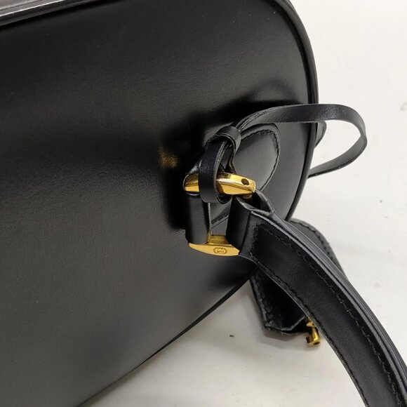 Gucci Vintage Vanity Bag Black Leather mon870-100625 - Picture 6 of 16